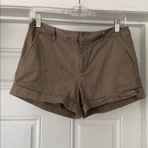 Forever 21 Cuffed Khaki Shorts